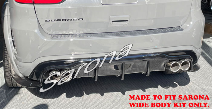 Custom Dodge Durango  SUV/SAV/Crossover Rear Lip/Diffuser (2021 - 2025) - $980.00 (Part #DG-030-RA)